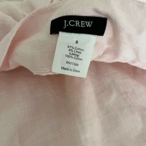 J. Crew pale pink skirt Size 8 NWOT